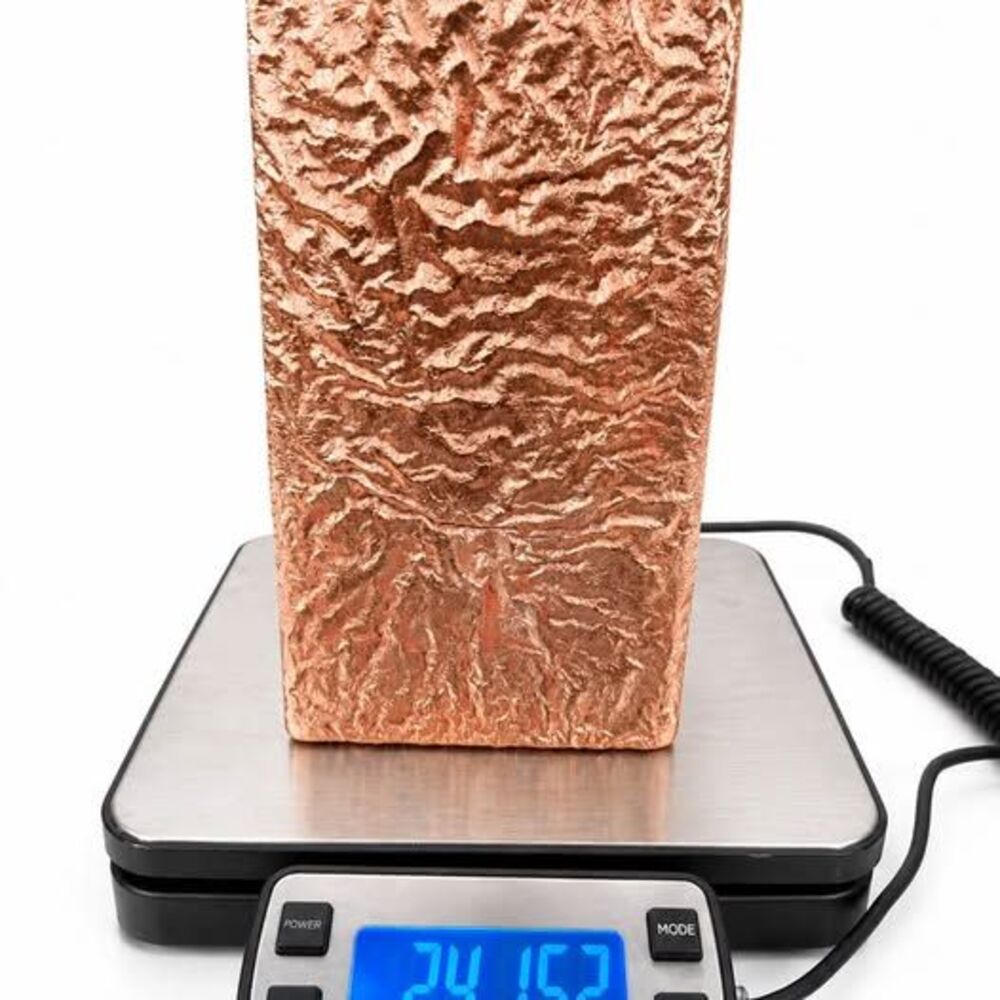 24 LB 15.2 OZ .999 Pure Copper Bar | Hand Poured Copper Bullion Ingot